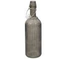 Bouteille En Verre Design "clapet" 1l Gris