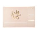 Sous Main En Papier "lady Boss" 50cm Rose