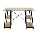 Bureau Design "architecte" 120cm Naturel et Noir