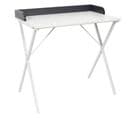 Bureau Design "terrazzo" 80cm Blanc et Gris