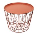 Table D'appoint Design "filaire" 52cm Terracotta