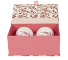 Coffret 2 Bougies Parfumées "maman Chérie" 8cm Rose