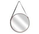 Miroir Mural Rond Avec Anse "barbier" 70cm Beige