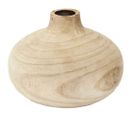 Vase Rond En Bois De Bancoulier Ruche