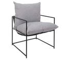 Fauteuil Design "jonas" 62cm Gris et Noir