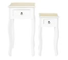 Lot De 2 Sellettes "victoria" 75cm Blanc