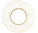 Miroir Rond En Rotin Rosace 90 Cm