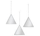 Lot De 3 Miroirs Déco Triangle "louxor" 24cm Noir