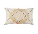 Coussin Déco Bouclette "crush" 30x50cm Beige