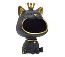 Vide-poche Statue "chat" 25cm Noir