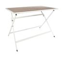 Table De Jardin Pliable "barcelone" 110cm Beige