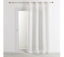 Rideau Voilage 100% Lin Fluide - 140x260 Cm - Blanc