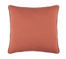 Coussin Windsor Passepoilé Uni - 45x45 Cm - Terracotta