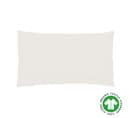 Taie D'oreiller Coton Biologique, 50x70cm, Couleur Lin, 100% Coton 57 Fils,