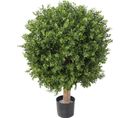 Plante Artificielle Haute Gamme Spécial Extérieur/buis Boule Uv Artificiel, Vert - H.100 X D.82 Cm