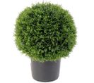 Plante artificielle haute gamme Spécial extérieur / Cyprès artificiel vert - Dim : D.43 x H.34 cm