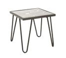 Table D'appoint Coloris Anthracite-nature - Dim : L 50 X P 50 X H 50 Cm