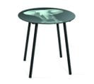 Table D'appoint Coloris Noir-gris - Dim : H 41 X Ø 40 Cm