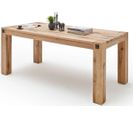 Table À Manger En Chêne Sauvage Laqué Mat Massif - L.220 X H.76 X P.100 Cm