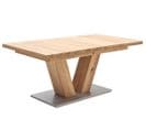 Table À Manger Extensible En Chêne Massif Bianco - L. 140-220 X H. 78 X P. 90 Cm