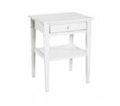 Commode /chevet Coloris Blanc En Mdf - L 40 X P 35 X H 60 Cm