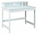 Bureau D'enfant En Pin Massif Vernis Blanc - L.110 X H.76/91 X P.69 Cm