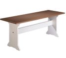 Banc En Pin Massif Foncé Et Blanc - L.171 X H.86 X P.131 Cm