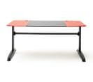 Table De Bureau Gamer, Table De Jeu Coloris Noir, Rouge - L. 160 X H. 72 X P. 70 Cm