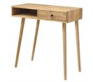 Console / Table D'entrée En Chêne Massif Huilé - L.80 X H.80 X P.35 Cm