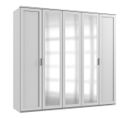 Armoire Placard Meuble De Rangement Coloris Blanc - L.225 X H. 208 X P. 58 Cm