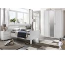 Chambre À Coucher Complète Enfant (lit 90x200 cm + Chevet + Armoire) Coloris Blanc