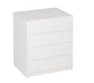 Commode Meuble De Rangement Coloris Blanc - Longueur 60 X Hauteur 73.4 X Profondeur 45 Cm