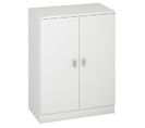 Meuble Bas Polyvalent Coloris Blanc - Hauteur 80 X Longueur 60 X Profondeur 34 Cm