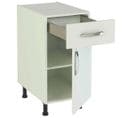 Meuble Armoire De Cuisine 2 Porte + 1 Tiroir Coloris Blanc