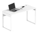 Bureau Coloris Blanc - H. 76 X L. 135 X P. 60 Cm