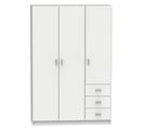 Armoire Placard / Meuble De Rangement Coloris Blanc - H. 180 X L. 120 X P. 50 Cm