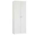 Armoire / Meuble De Rangement, Coloris Blanc - H. 180 X L. 80 X P. 35 Cm