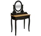 Coiffeuse / Table De Maquillage Coloris Noir - L. 74 X P. 40 X H. 136 Cm