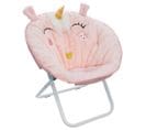 Fauteuil Enfant Pliant Coloris Rose Clair - D. 50 X H. 55 Cm