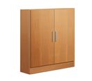 Armoire / Placard De Rangement De 2 Portes Coloris Merisier - L. 82 X P. 35 X H. 90 Cm