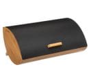 Boîte À Pain En Bambou Coloris Noir - Longueur 26 X Profondeur 16 X Hauteur 35,6 Cm