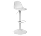 Lot De 2 Chaises De Bar En Polypropylène Coloris Blanc - Diamètre 45 X Hauteur 103 Cm