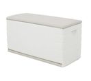 Coffre De Rangement 350l Intérieur/extérieur Coloris Beige - L. 120 X P. 61 X H. 53 Cm