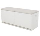 Coffre De Rangement 450l Intérieur/extérieur Coloris Beige - L. 153 X P. 61 X H. 53 Cm