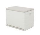 Coffre De Rangement 260l Intérieur/extérieur Coloris Beige - L. 80 X P. 61 X H. 53 Cm