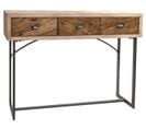 Console / Table Console En Métal Coloris Naturel - Longueur 110 X Profondeur 32 X Hauteur 85 Cm