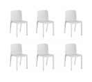 Lot De 6 Chaises De Table-salle À Manger - Cuisine - Interieur/exterieur En Résine