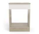 Meuble Bas De Cuisine Coloris Chêne Kronberg, Blanc - Longueur 60 X Hauteur 84,5 X Profondeur 60 Cm