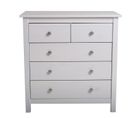 Commode,  Meuble De Rangement En Pin Coloris Blanc- Longueur 79 X Profondeur 40  X Hauteur 80  Cm