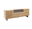 Meuble TV En Bois Coloris Chêne Sauvage  - Longueur 210  X Hauteur 70 X Profondeur 50 Cm